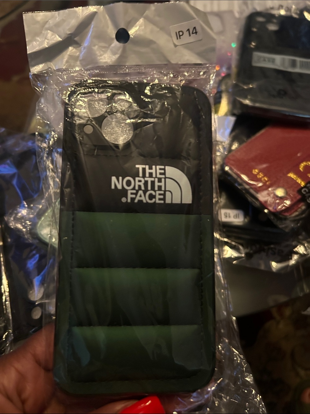 The North Face Green & Black iPhone Case - IP14 iPhone 14